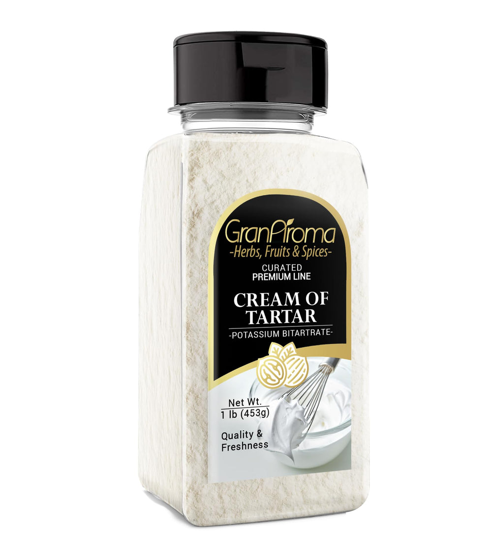 GranAroma Cream of Tartar in shaker jar for quick, measured baking.