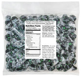 Grand Lake Starlight Chocolate Mints disc closeup; smooth texture and minty flavor.
