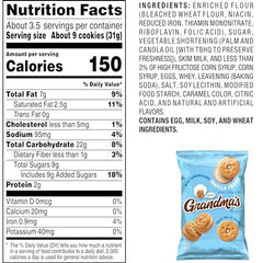 Grandma's Cookies packaging variation shows 24-pack bags