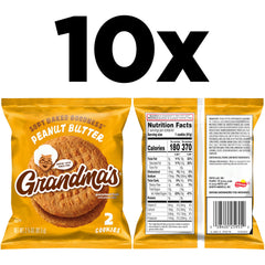 Grandma's Peanut Butter Cookies individual packs, perfect for on-the-go treats.