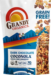 GrandyOats Grandyoats Chocolate Chunk Coconola bag showing gluten-free, paleo-friendly breakfast option