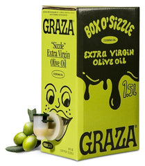 Graza Sizzle EVOO bottle pour for easy, everyday cooking with high-heat tolerance