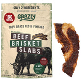 Grazly beef brisket slab raw 1lb—high-protein fueling.
