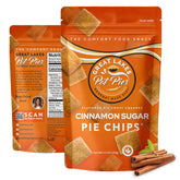 Great Lakes Pot Pies Cinnamon Sugar Pie Chips front pack for on-the-go snacking