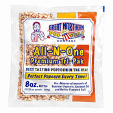 Great Northern Popcorn All-in-One 10.75oz Tri-Pack ready for quick movie-night batches