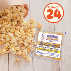Great Northern Popcorn bulk 24-pack case for steady movie night supply.