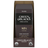 Green & Black's Organic 85% packaging image highlighting premium gifting appeal.