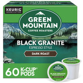Green Mountain Black Granite espresso pods ready for quick, bold mornings.