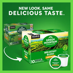 Green Mountain Breakfast Blend K-Cup for easy Keurig mornings.
