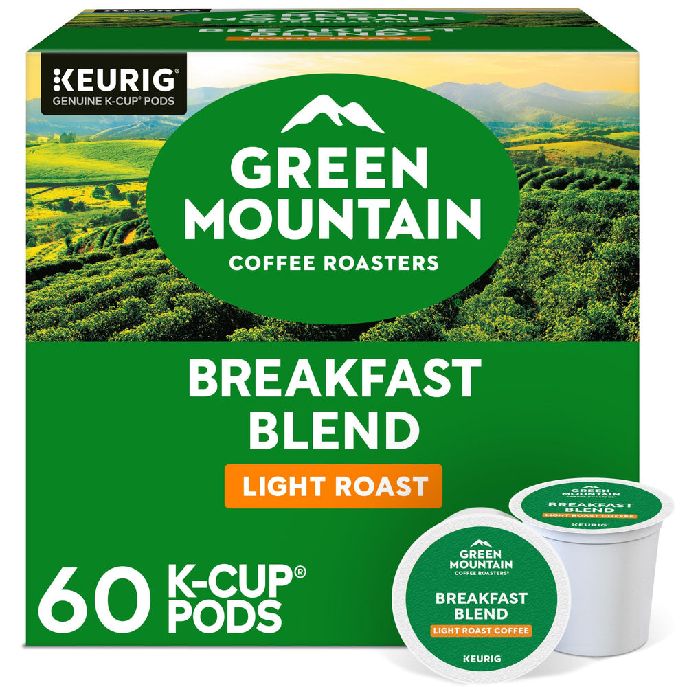 Green Mountain Breakfast Blend pod for a bright, quick morning brew.
