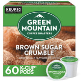 Green Mountain Brown Sugar Crumble K-Cup front view for a donut-inspired morning.