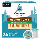 Green Mountain Caribou Decaf K-Cups 24-count package for Keurig brewing