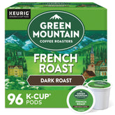 Green Mountain French Roast K-Cup pods deliver bold flavor in every cup.