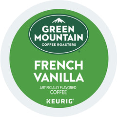 K-Cup pod packaging highlighting 100% responsibly sourced coffee and kosher certification