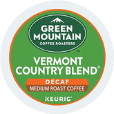 Green Mountain Vermont Country Blend Decaf box set two-pack preserves freshness.