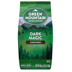 Pour-over setup with Green Mountain Dark Magic delivers deep flavor