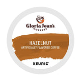 Green Mountain Gloria Jean's Hazelnut K-Cups front box view for quick single-serve coffee
