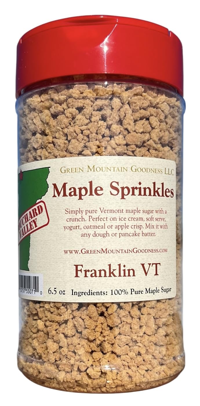 Green Mountain Goodness Maple Sprinkles Crunch on yogurt adds maple flavor and light crunch