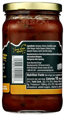 Green Mountain Gringo Mild Salsa label emphasizing gluten-free and Non-GMO verification.