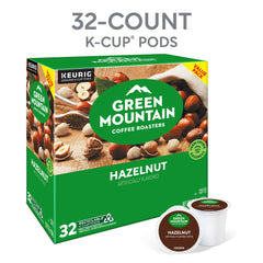 Hazelnut aroma rising from Green Mountain coffee invites a comforting pause.
