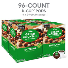 Green Mountain Hazelnut K-Cup closeup highlighting its rich aroma.