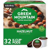 Green Mountain Hazelnut Keurig pods capture rich hazelnut aroma for a cozy morning.