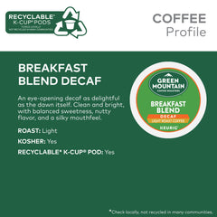Green Mountain K-Cup pod in Keurig brewer for quick cups