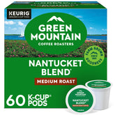 Green Mountain Nantucket Blend K-Cup box showing the medium roast presentation for a balanced morning