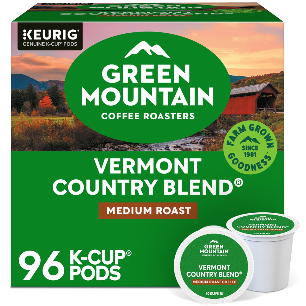 Green Mountain Vermont Country Blend pods for Keurig, 96-count, convenient daily brewing