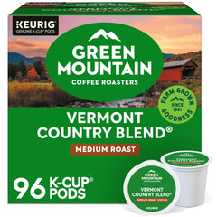 Green Mountain Vermont Country Blend pods for Keurig, 96-count, convenient daily brewing