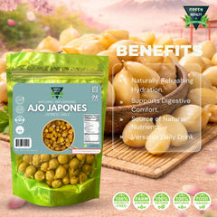 Green Royalty Japanese Garlic antioxidant-rich closeup emphasizes natural benefits