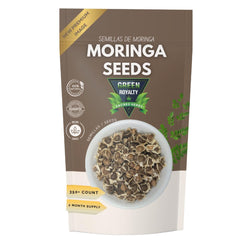 Green Royalty Moringa seeds pack front, ideal for daily balance.