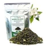 Greenhilltea decaf jasmine green tea 8oz bag for caffeine-free sipping
