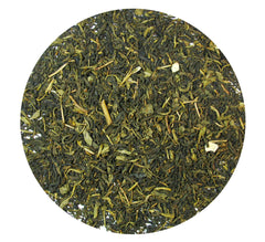 Greenhilltea green tea leaves ready for brewing