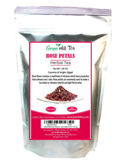 Greenhilltea rose petals in kraft packaging, pure and pantry-ready