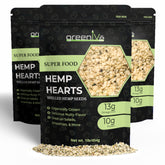 GreenIVe hemp hearts in a resealable 3lb bag for easy pantry storage.