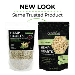 GreenIVe hemp hearts sprinkled on yogurt for a protein-rich breakfast.