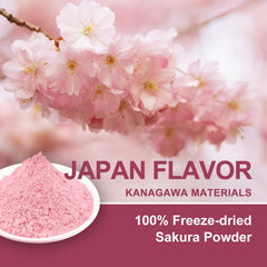 GRELIM Sakura powder sprinkled on pastries for subtle flavor