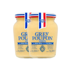 Grey Poupon Dijon Mustard 215g bottle front view for everyday gourmet meals