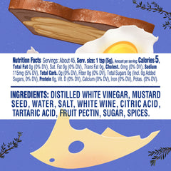 Grey Poupon white wine Dijon demonstrates refined flavor.