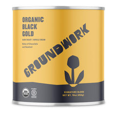 Groundwork Black Gold coffee bag with rich aroma and bold taste for daily mornings.