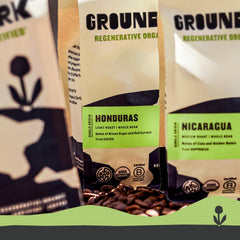 Groundwork Coffee Honduras whole bean image 4; supports regenerative farming through sustainable sourcing.