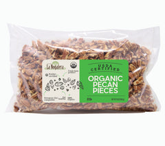 La Nogalera organic pecans ideal for baking desserts and pies.