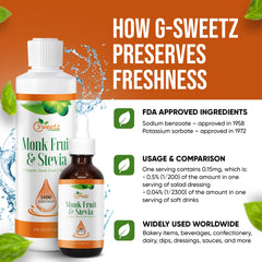 G-Sweetz bottle with baking ingredients for versatile sugar-free cooking