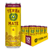 Guayaki Yerba Madre Cherry Jubilation can, refreshing energy pick-me-up