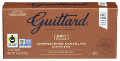 Guittard unsweetened gluten-free baking bar ready for rich recipes.