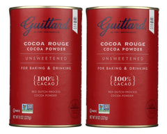 Guittard Rouge Red Dutch cocoa powder can for rich baking flavor