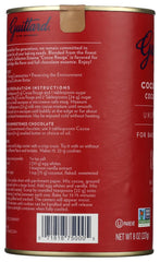 Guittard Rouge Red cocoa powder close-up; rich color and aroma for baking.