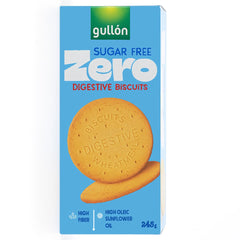 Gullon Sugar Free Digestive Biscuits ready for tea time snacking with your cup.