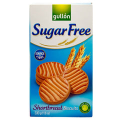 Gullon shortbread cookie pack shot highlighting crisp, buttery texture and ready-to-share packaging.